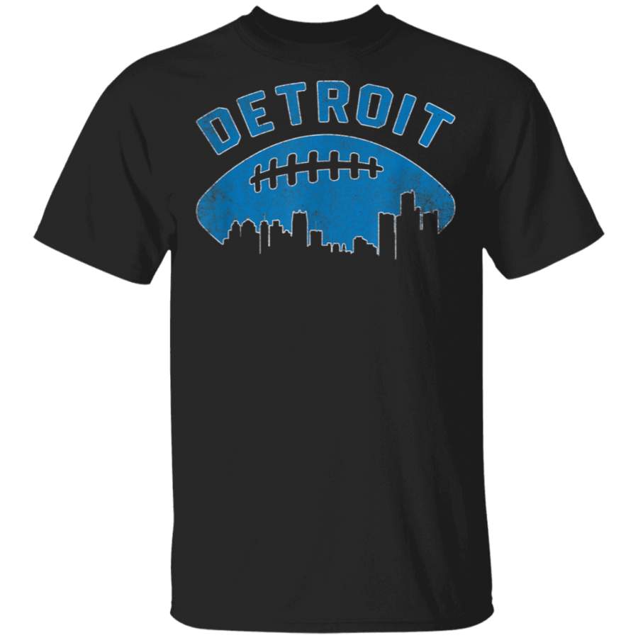 Vintage Detroit Michigan Cityscape Retro Football TShirt Dallas Cowboys T Shirt