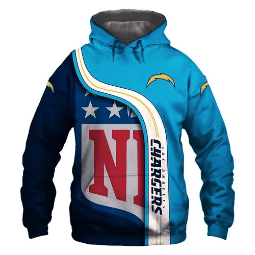 Amazon Sports Team Official Los Angeles Chargers Sport-Team Hoodie 3D  Aop Shirt