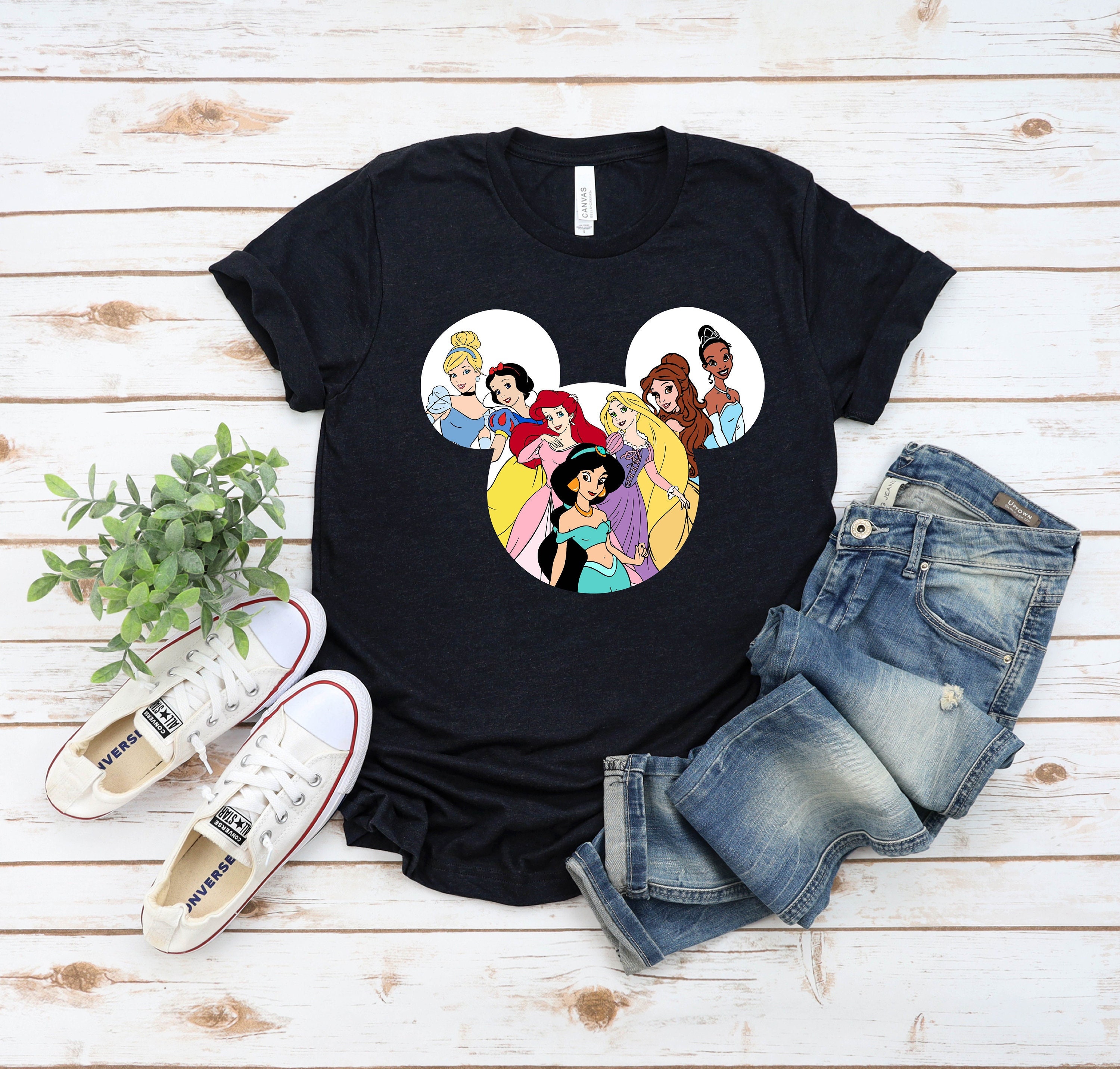 Disney Character Shirt, Disney Trip Shirt, Disney Belle, Cinderella, Jasmine, Rapunzel, Disney Princess Tshirt, Disney Princess Shirt