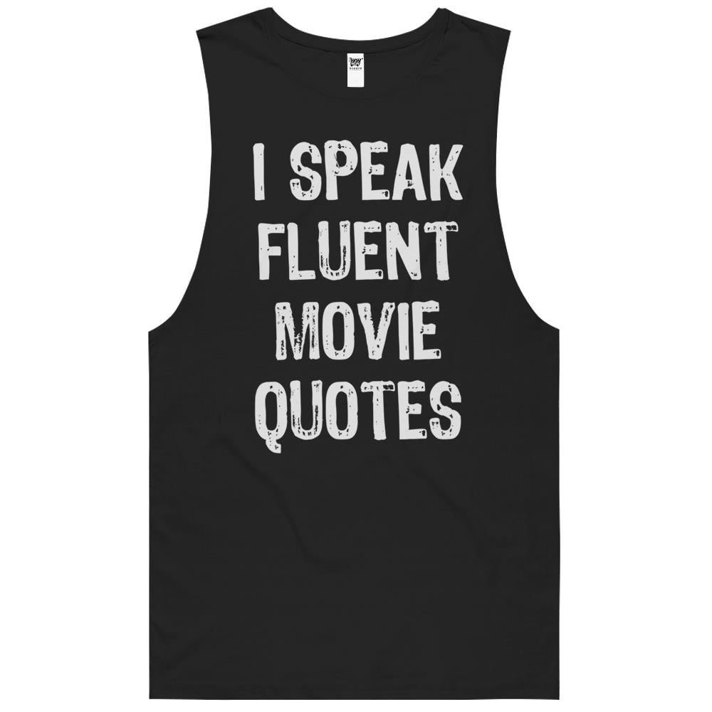 I Speak Fluent Movie Quotes Cinema Lover Gift Christmas T-Shirt Tank Top