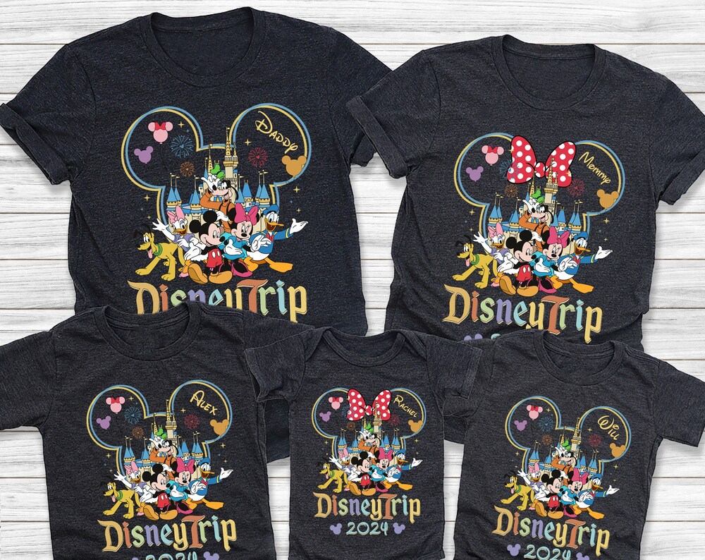 Disney 2024 Shirts, Disneyland Shirts, Disney Family Shirts, Disney Vacation T-shirt, Disney Couple Shirts, Disney Clothes, Disney Trip 2024
