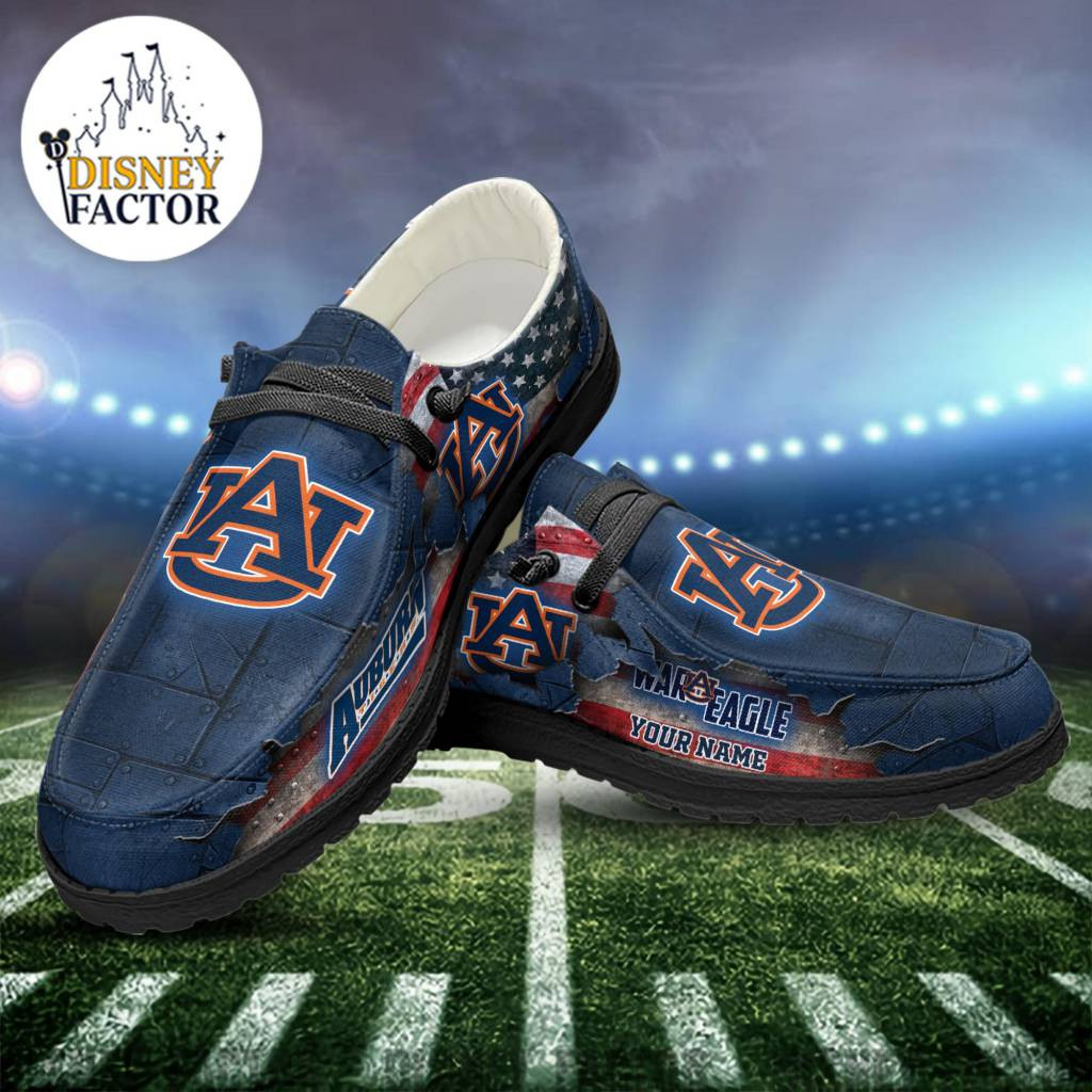 Auburn Tigers Hey Dude Shoes NCAA Hey Dudes Personalized Hey Dudes