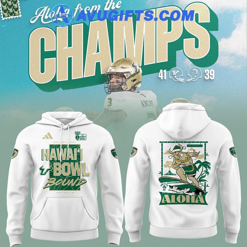 South Florida Bulls Football Hawai’L Bowl Champions 2024 Limited Edition Hoodie – Zip Hoodie 3D Aop Shirt