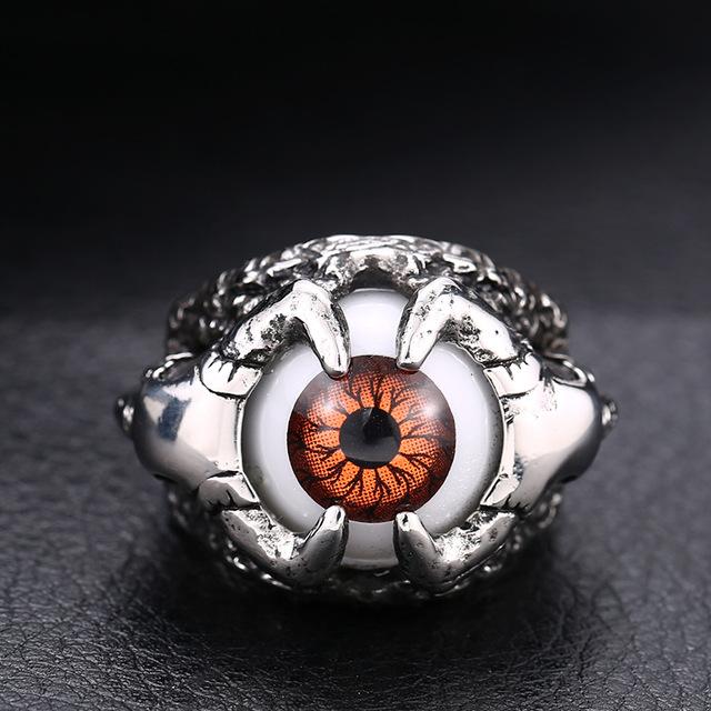 Warrior Evil Eye Stainless Steel Rin &hellip;