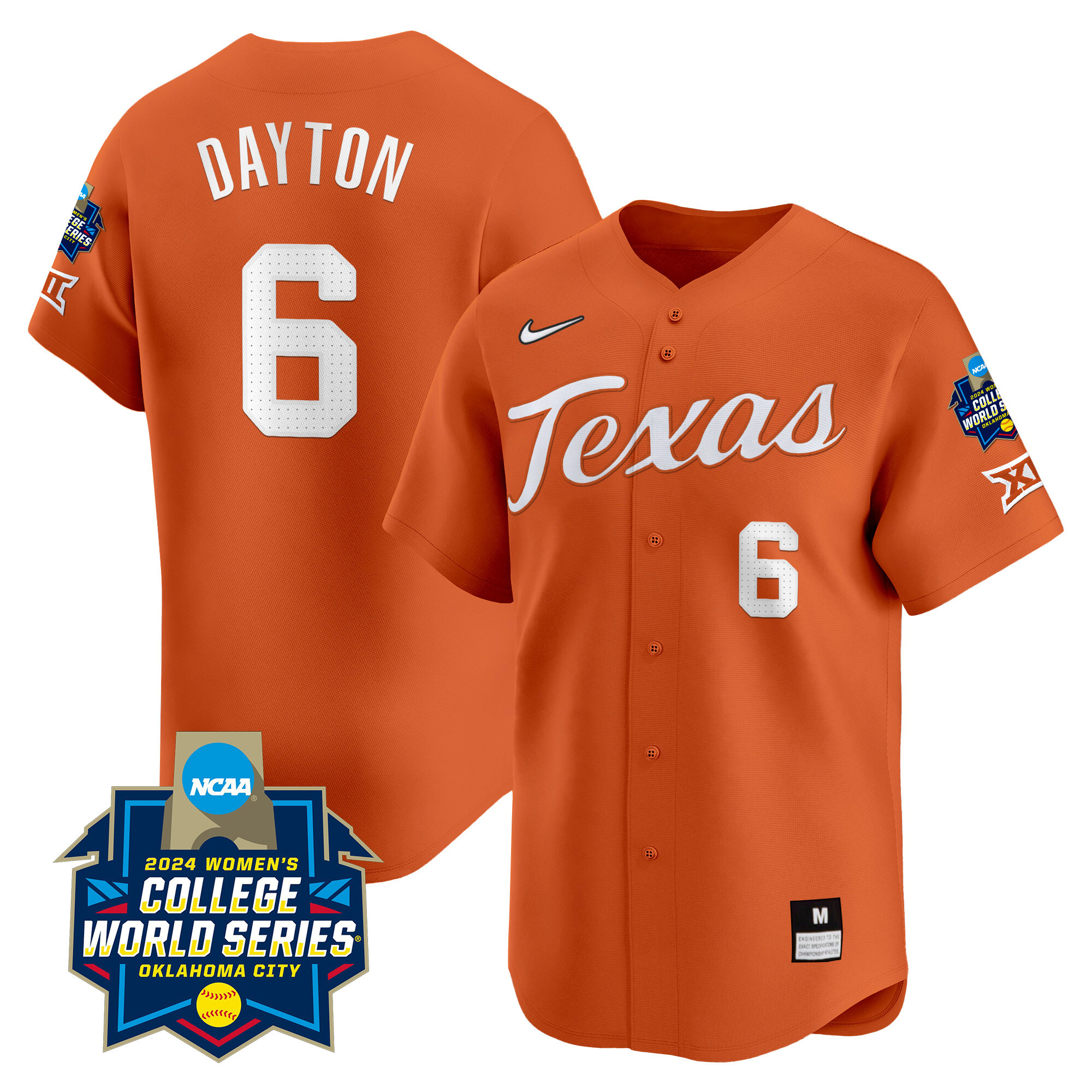 Youth’S Size – Texas Women’S College World Series Champions Vapor Premier Limited Jersey – All Stitched