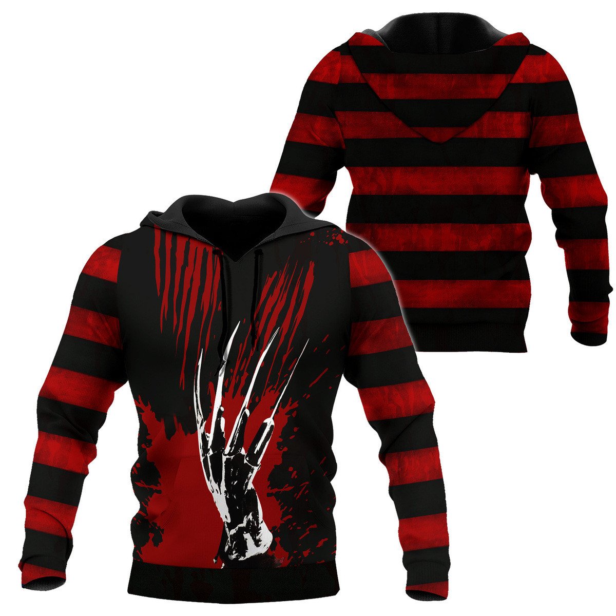 Freddy Krueger Horror Movie Halloween Hoodie & Zip Hoodie