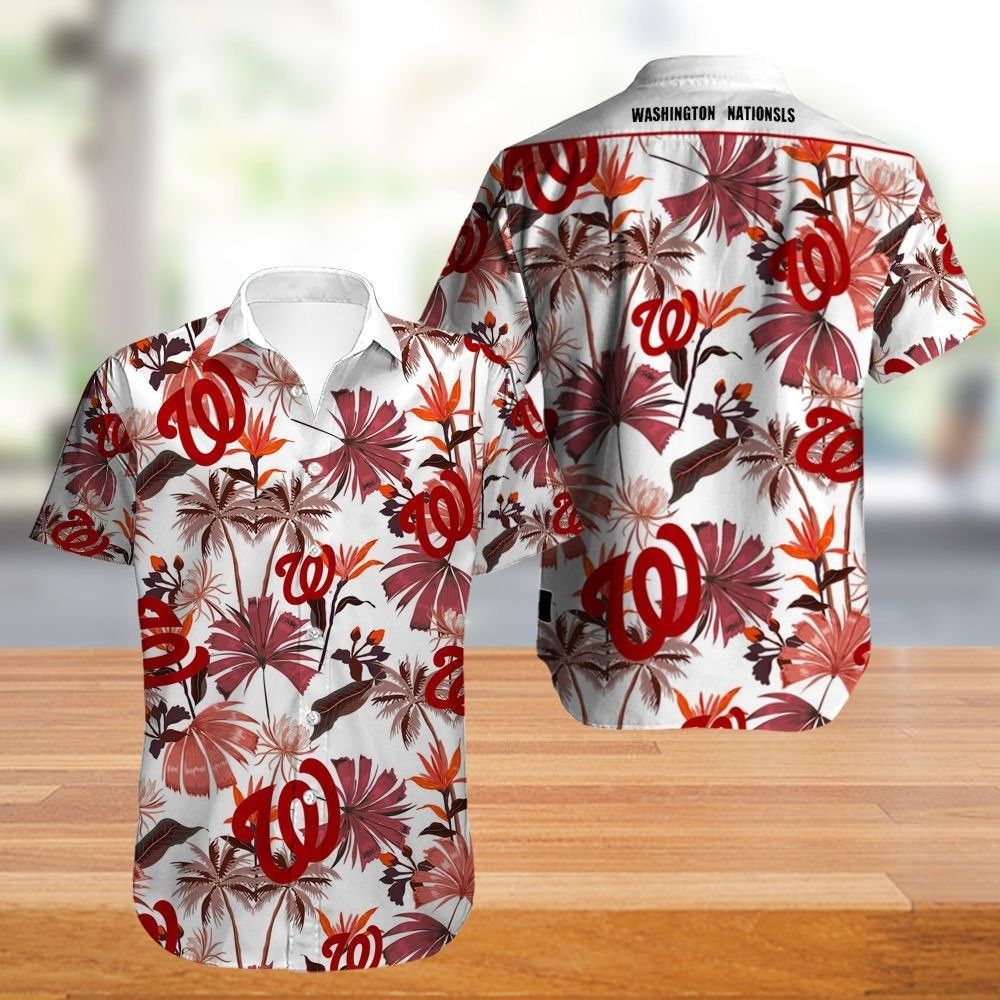 Mlb Washington Nationals Trendy Hawaiian Shirt V6 Aloha Shirt