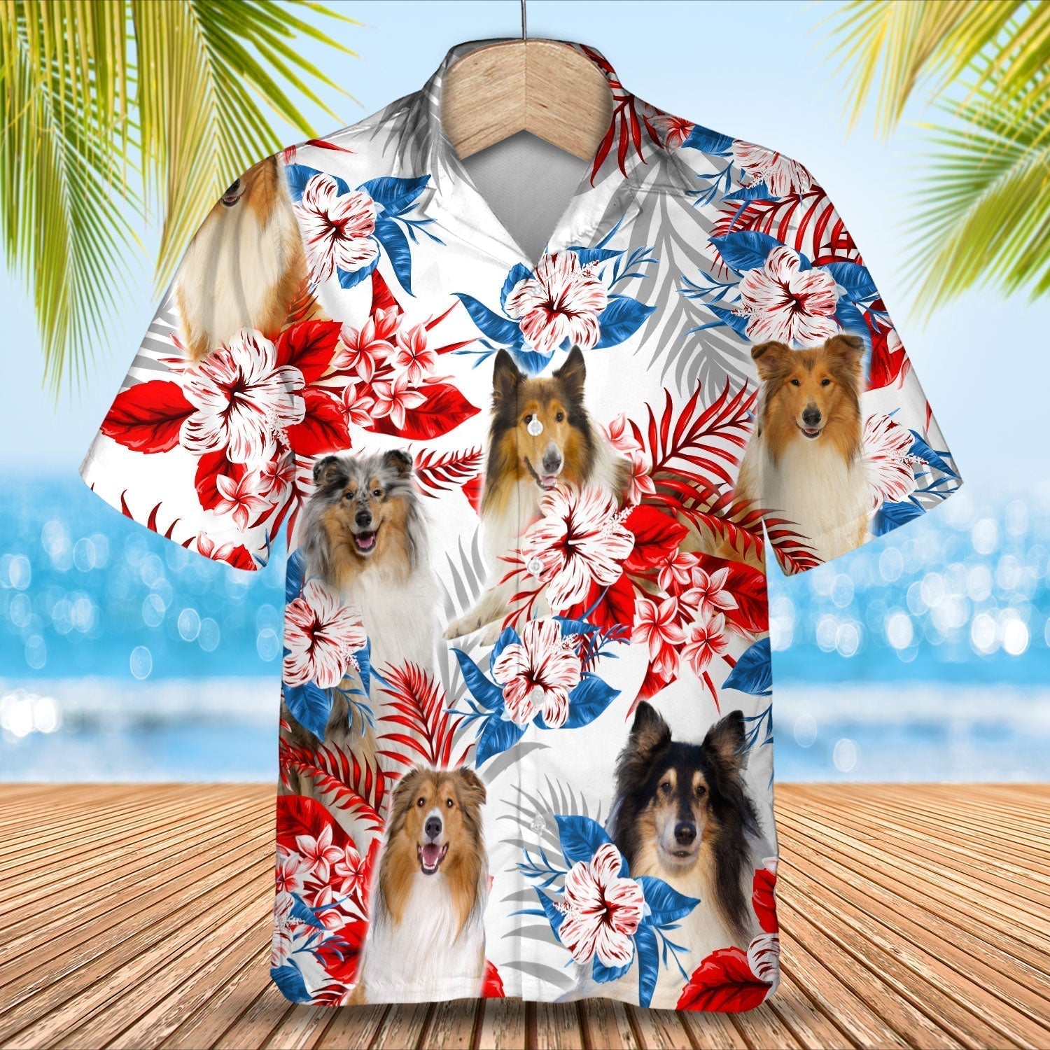 Rough Collie Hawaiian Shirt – Gift For Summer, Summer Aloha Shirt, Hawaiian Shirt For Men And Women