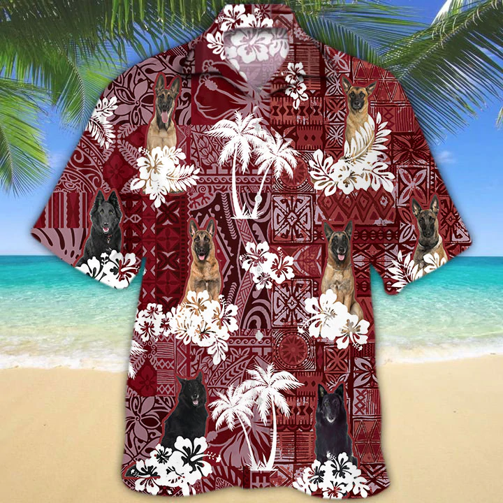 Belgian Shepherd Red Hawaiian Shirt, Hawaiian Shirt For Men, Women,  Aloha Shirt For Summer