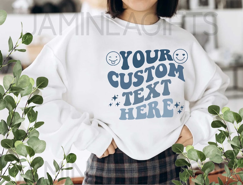 Custom Sweatshirt, Custom Shirt, Your Custom Text Here On Back Sweatshirt / Hoodie, Custom quote trendy Hoodie, Vsco Hoodie With Words