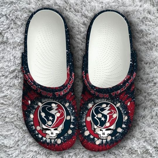 Houston Texans Grateful Dead Halloween costume  Crocs Classic Clogs Shoes - Aop Clog