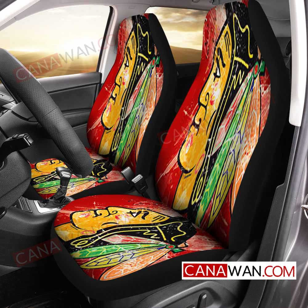 Chicago Blackhawks Car Seat Cover Set CSC6986