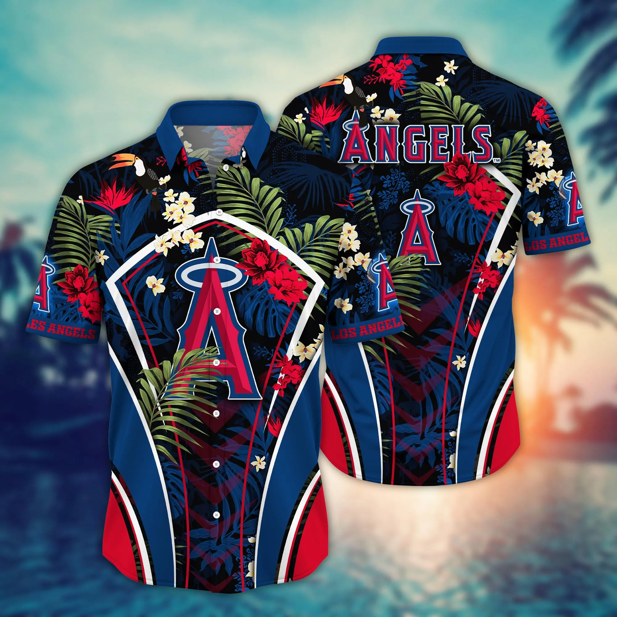 Los Angeles Angels Mlb Hawaiian Shirt Summer Camps Aloha Shirt