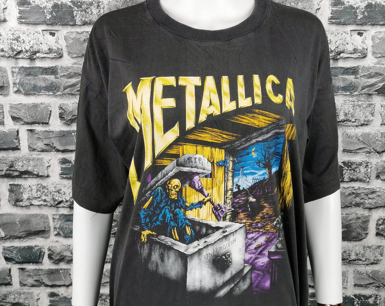 Metallica 90S Vintage Unforgiven T-Shirt