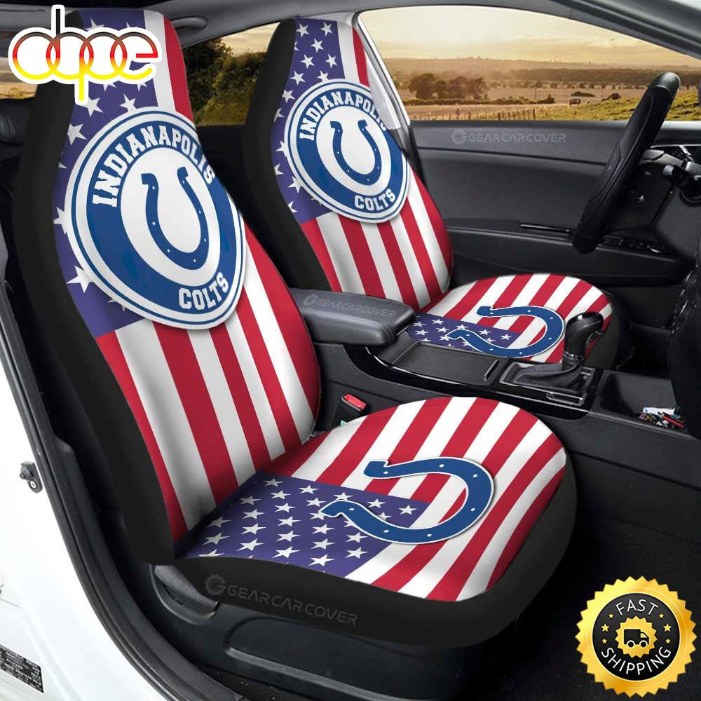 Indianapolis Colts Customized Car Seat Cover Set Car Decor Accessories CSC2850