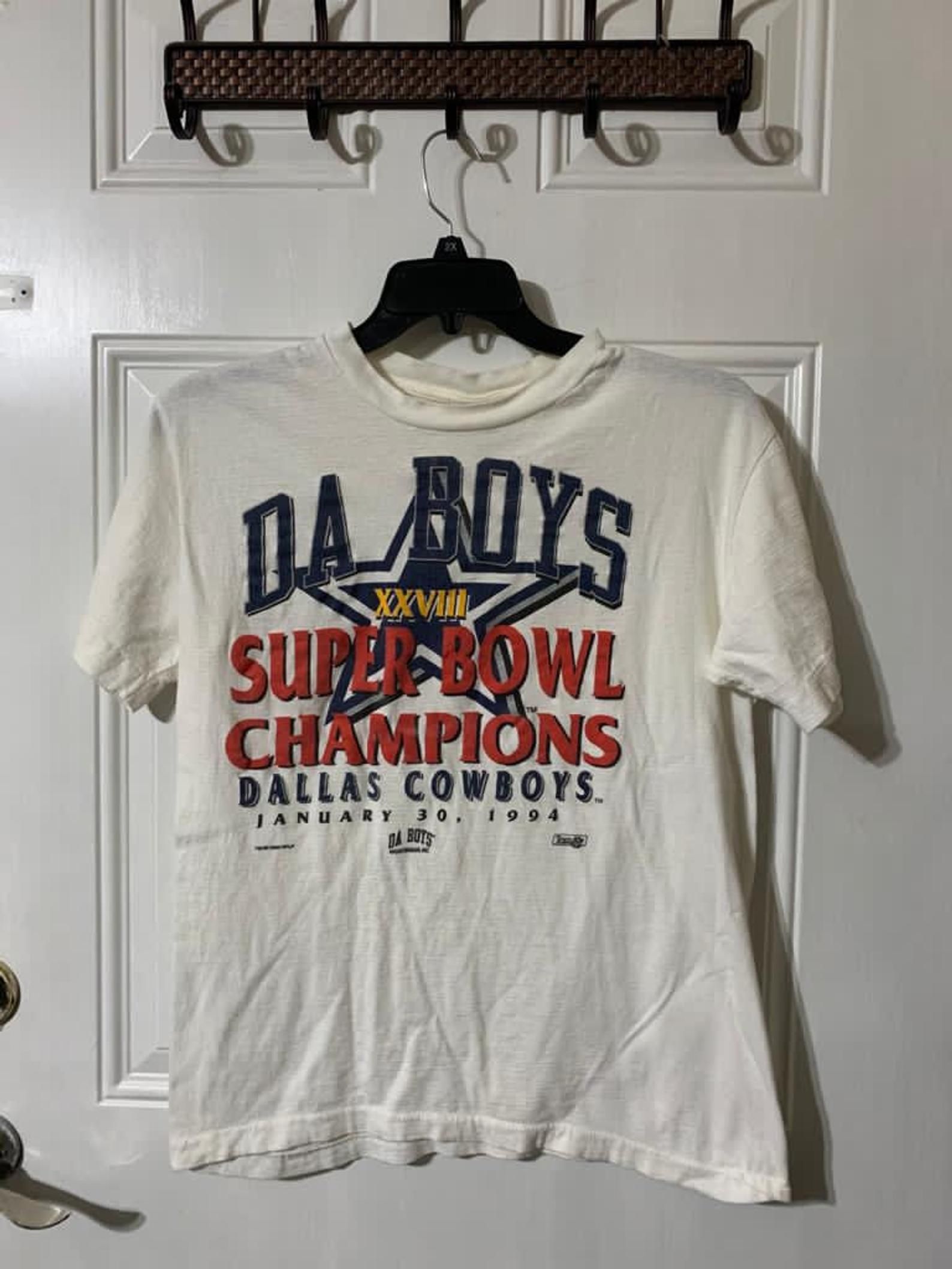 Vintage 90S Dallas Cow 1994 Super Bowl Champions T-Shirt L