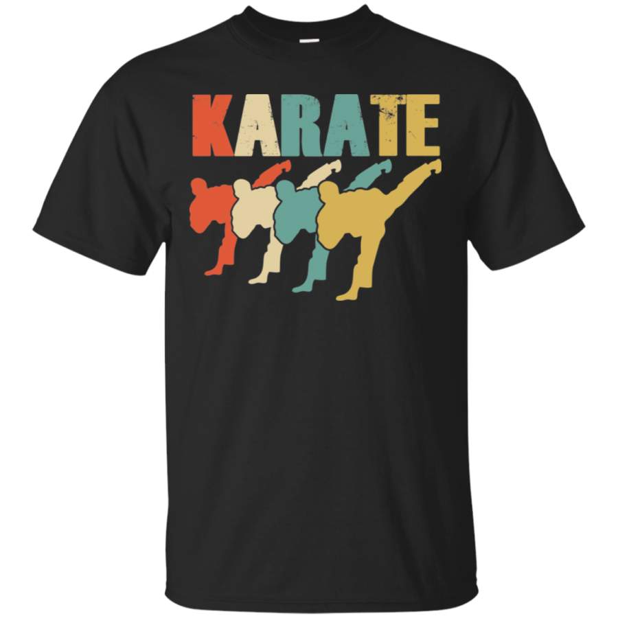 Vintage Style KARATE Silhouette T-Shirt