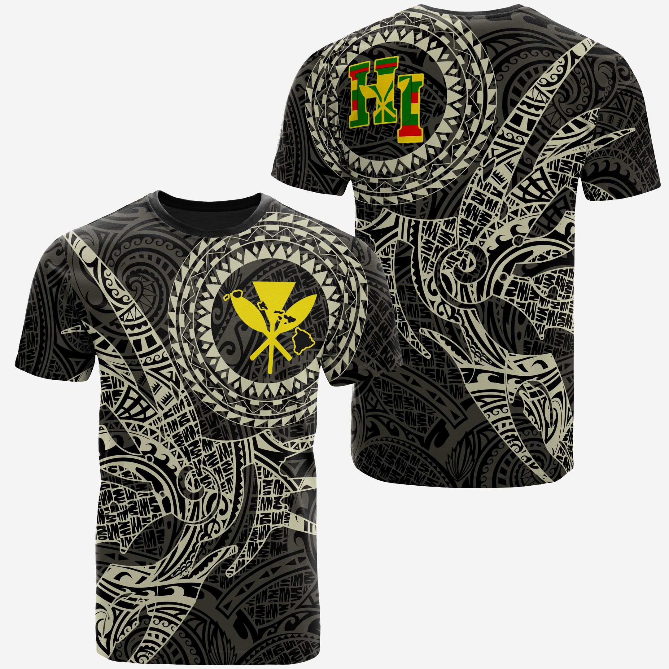 Hawaii T-shirt Polynesian Kanaka Map &hellip;