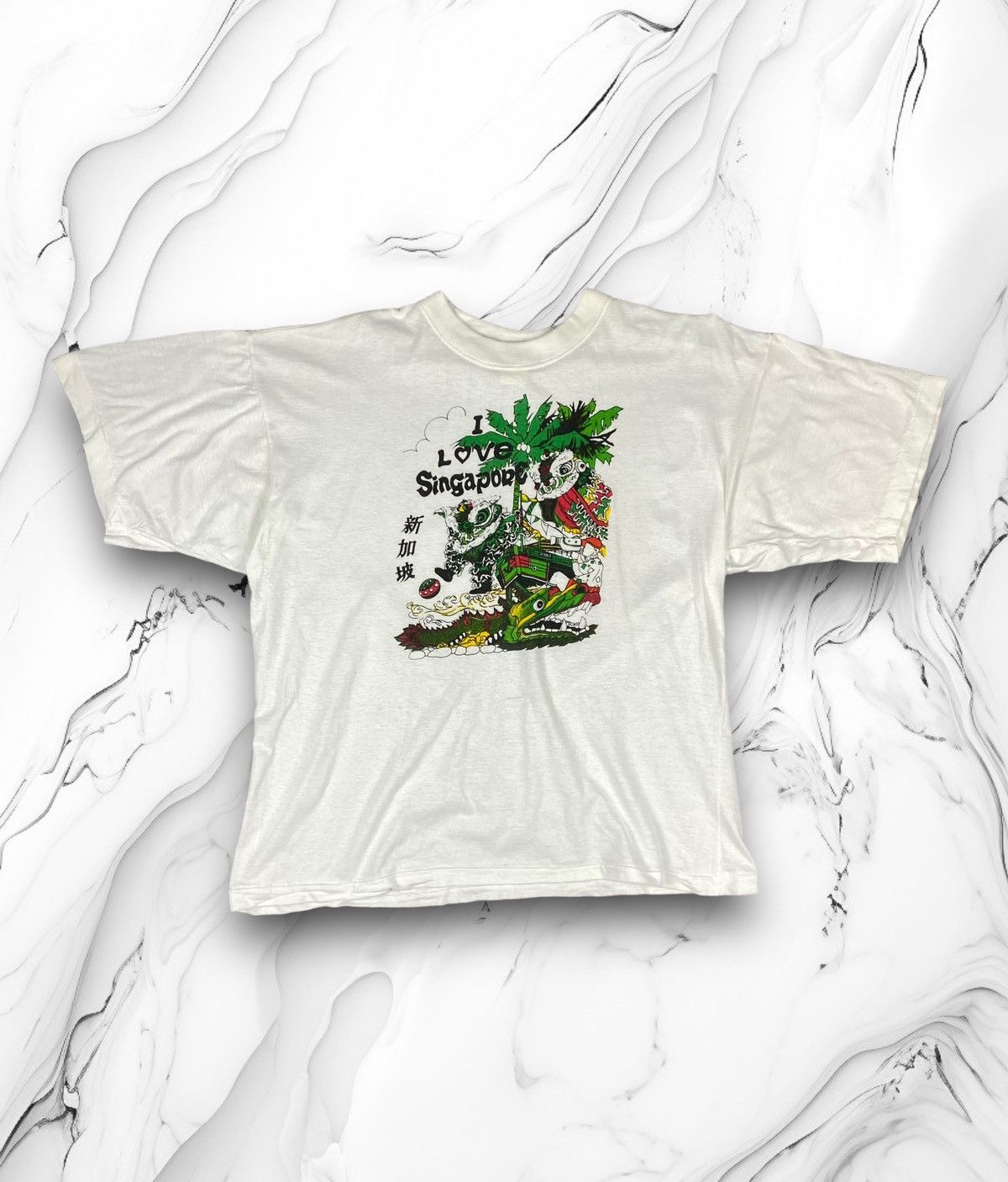 Vintage I Love Singapore Japanese Dr &hellip;