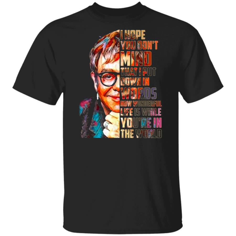 Elton T Shirt John First Given Name Pride Vintage Distressed T-Shirt G500 Gildan 5.3 oz. T-Shirt