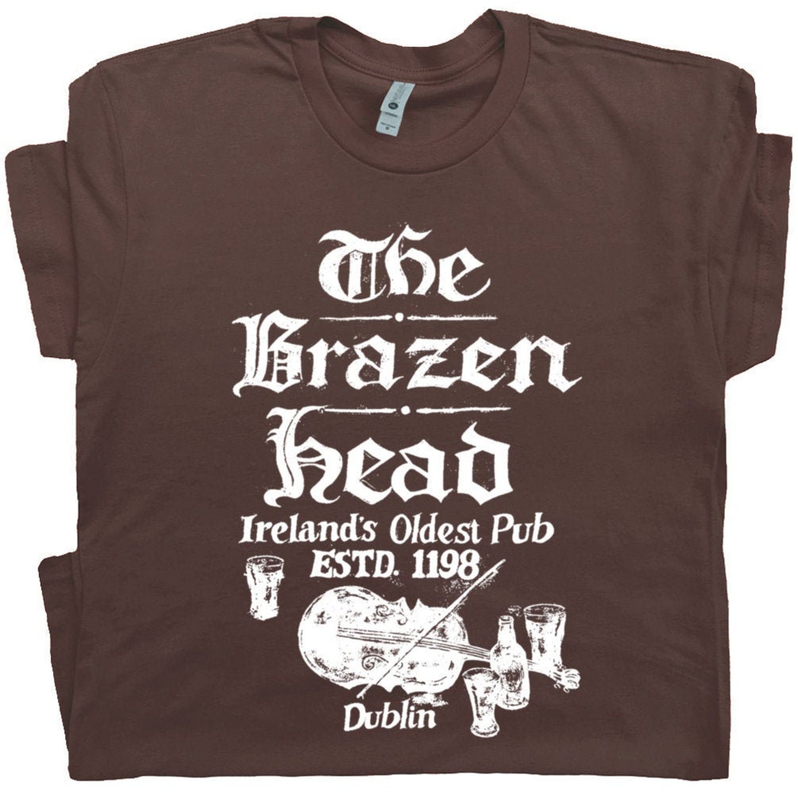 Dublin Ireland Bar T Shirt Famous Irish Bar Cool Beer Tee Pub St Patricks Day T Shirt Vintage Alcohol Scotland Drinking Whisky Tee