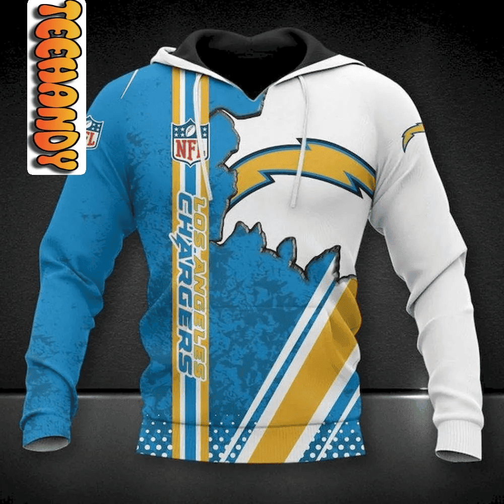 Los Angeles Chargers 3D Football Sport-Team Hoodie  Aop Shirt