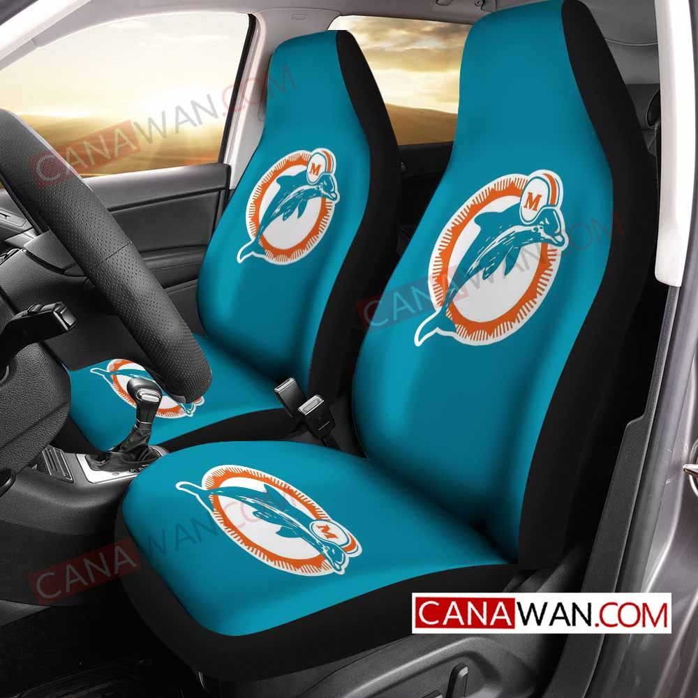 Miami Dolphins Car Seat Cover Set CSC4129