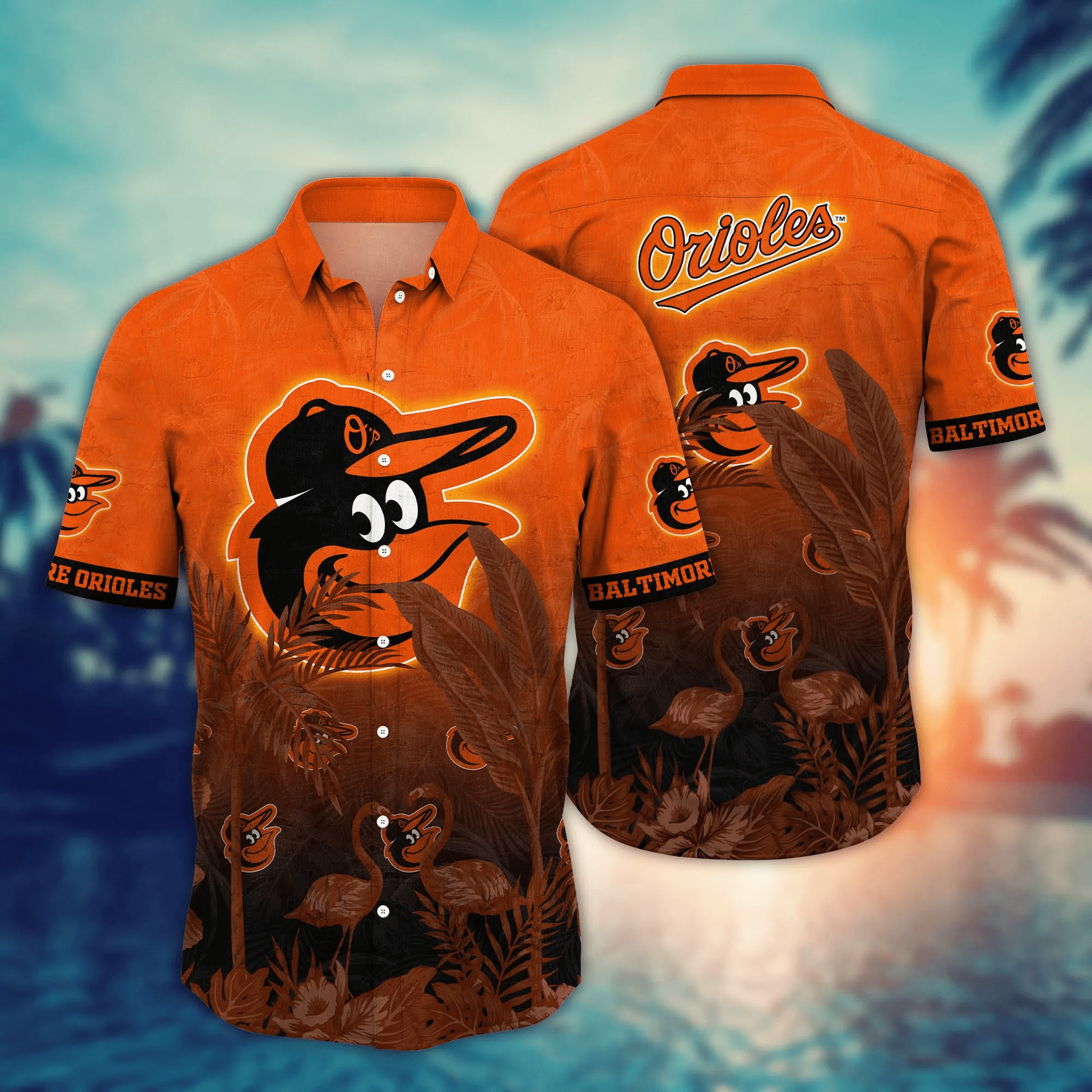 Baltimore Orioles Mlb Hawaiian Shirt Sunlighttime Aloha Shirt