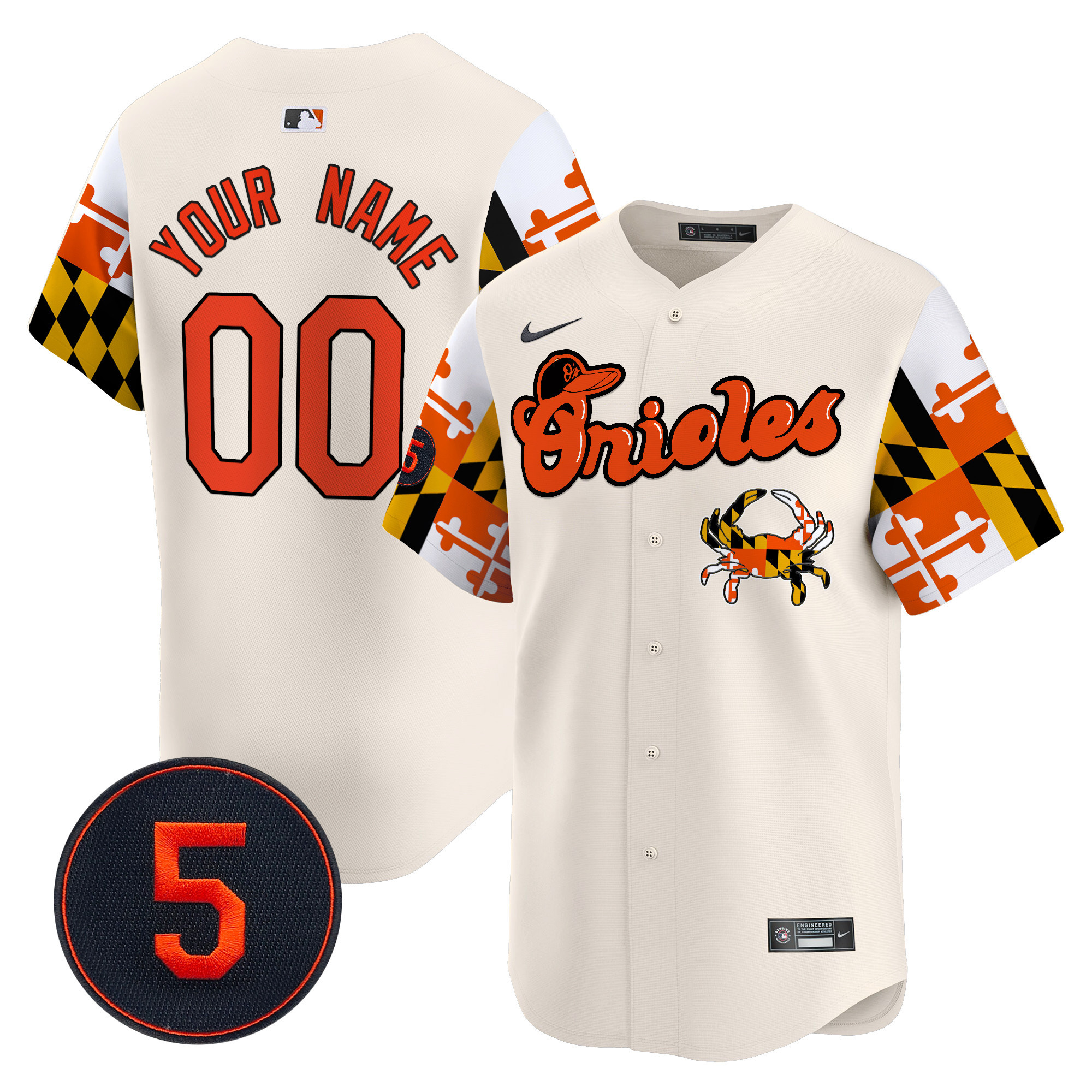 Baltimore Orioles Robinson Patch Vapor Premier Limited Custom Jersey V7 – All Stitched