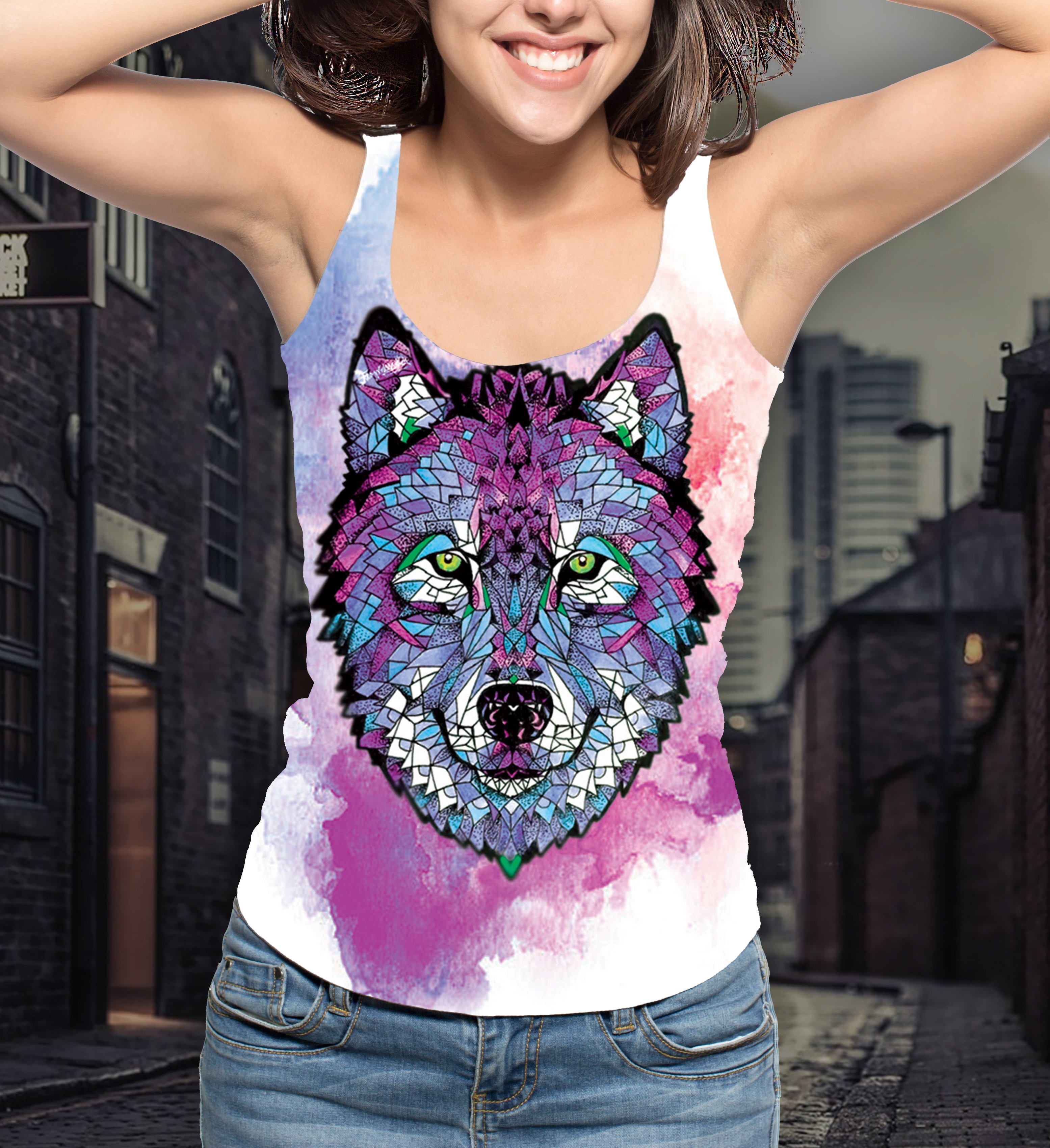 Gift For Wolf Lover Wolf 3D Woman Ta &hellip;