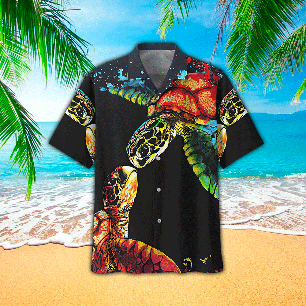 Copy Of Sea Turtle Hawaiian Shirt New, Hawaiian Shirts For Men Short Sleeve Aloha Beach Shirt