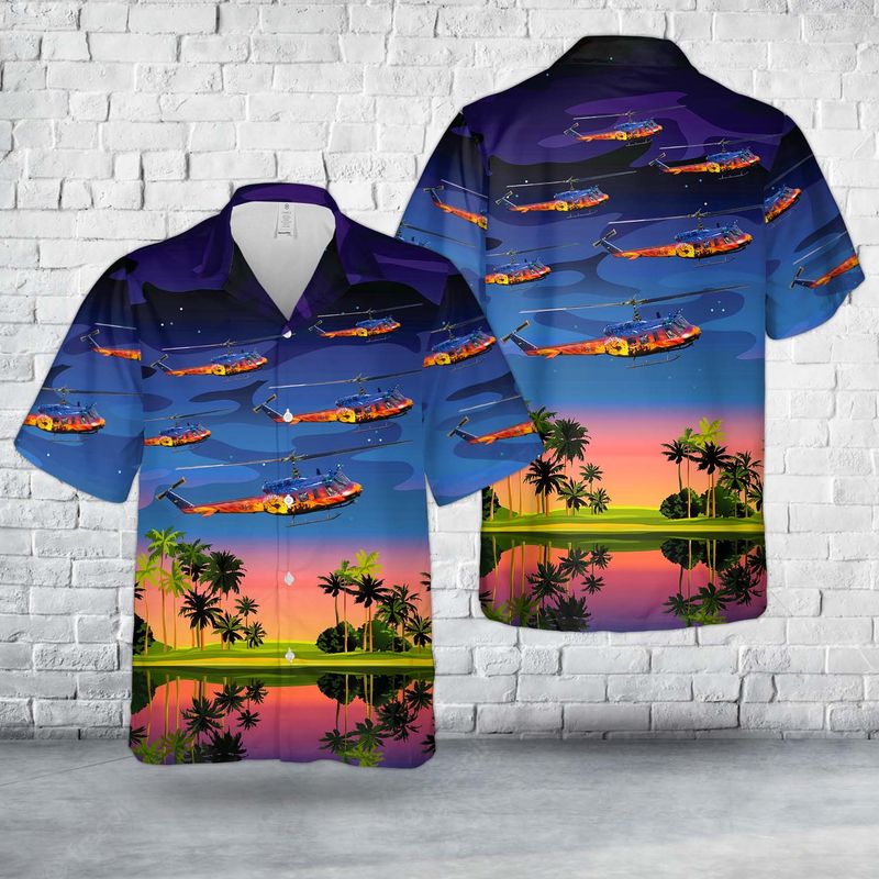 Germany Army Bell (Dornier) Uh-1D Iroquois (205) Hawaiian Shirt