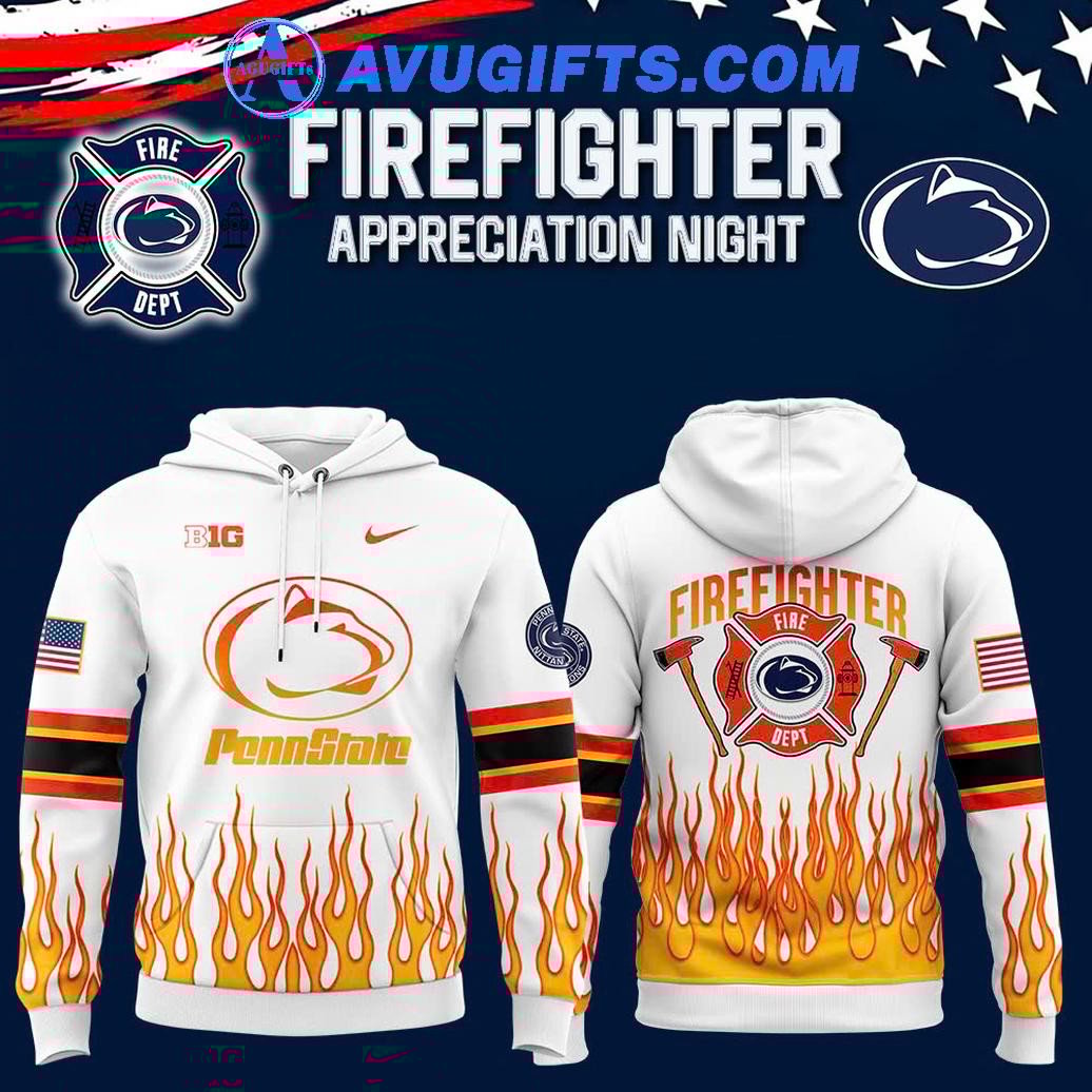 Penn State Football X 2024 Firefighter Appreciation Hot Trending For Fan Hoodie – Zip Hoodie 3D Aop Shirt