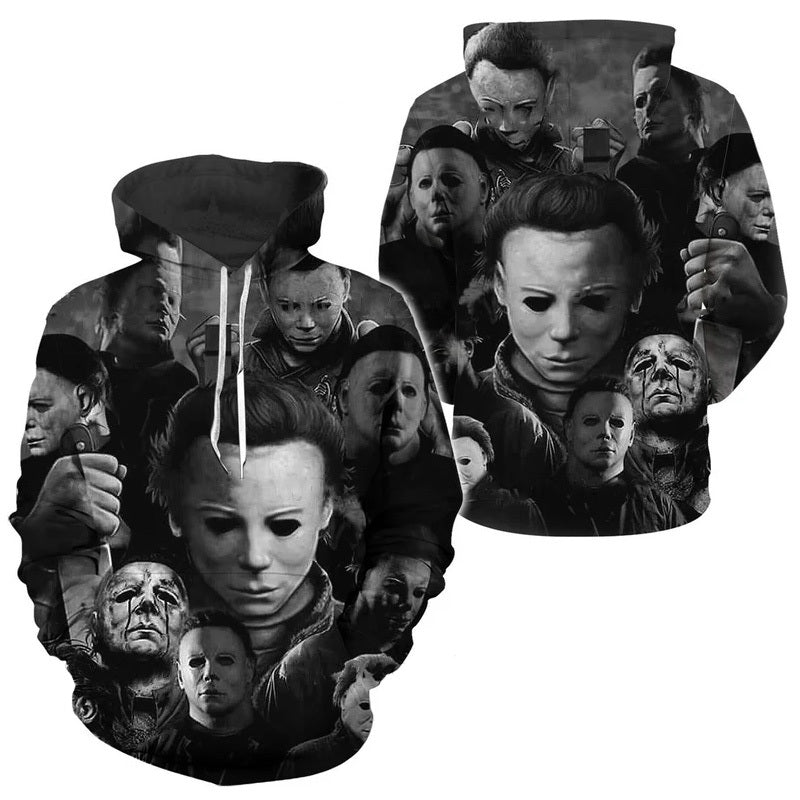 Halloween Michael Myers Face Hoodie