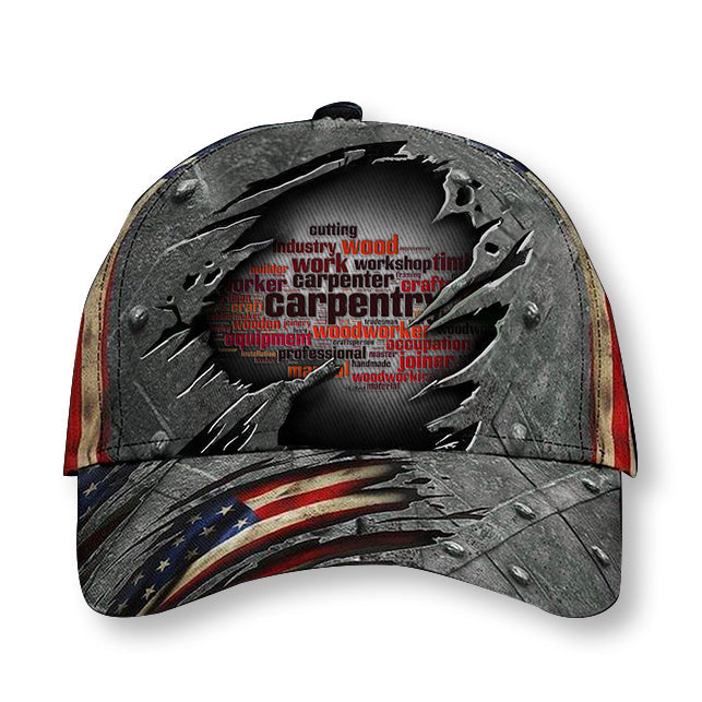Carpentry Hat 3D Print American Flag &hellip;
