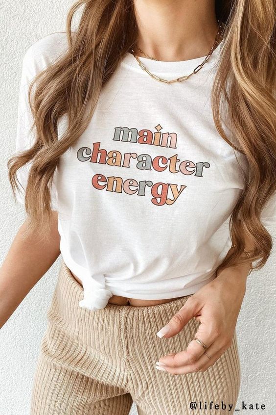 Main Character Energy Tshirt fashionstation