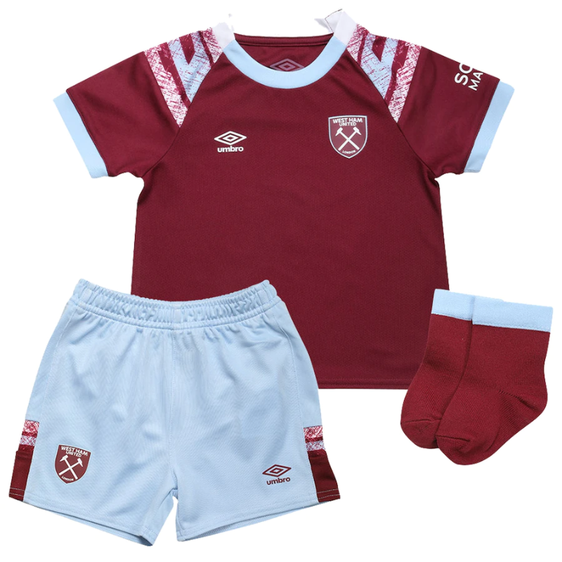 West Ham United Home Baby Kit 2022-23 – Custom Unisex Jersey