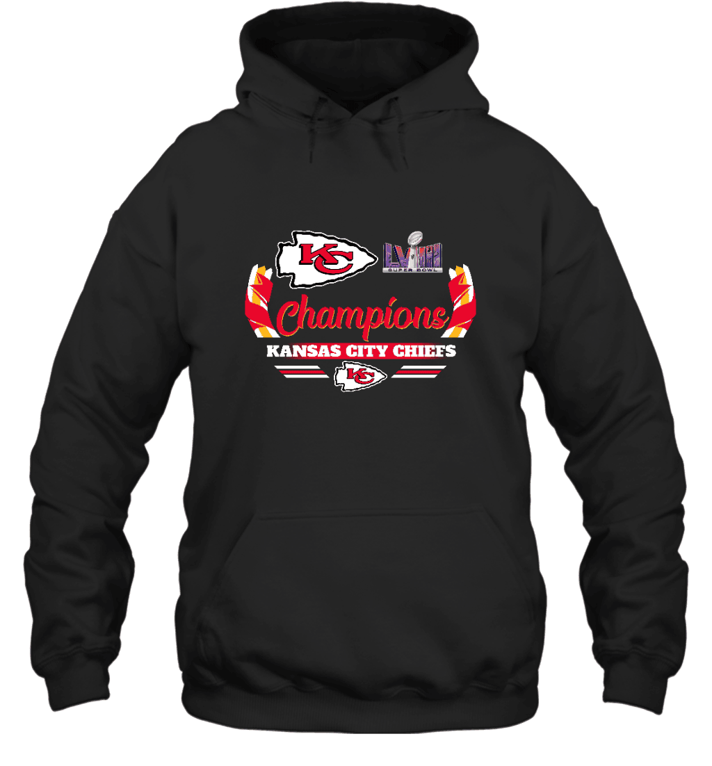 Kansas City Chiefs Super Bowl LVIII Flowers Unisex 2D Hoodie