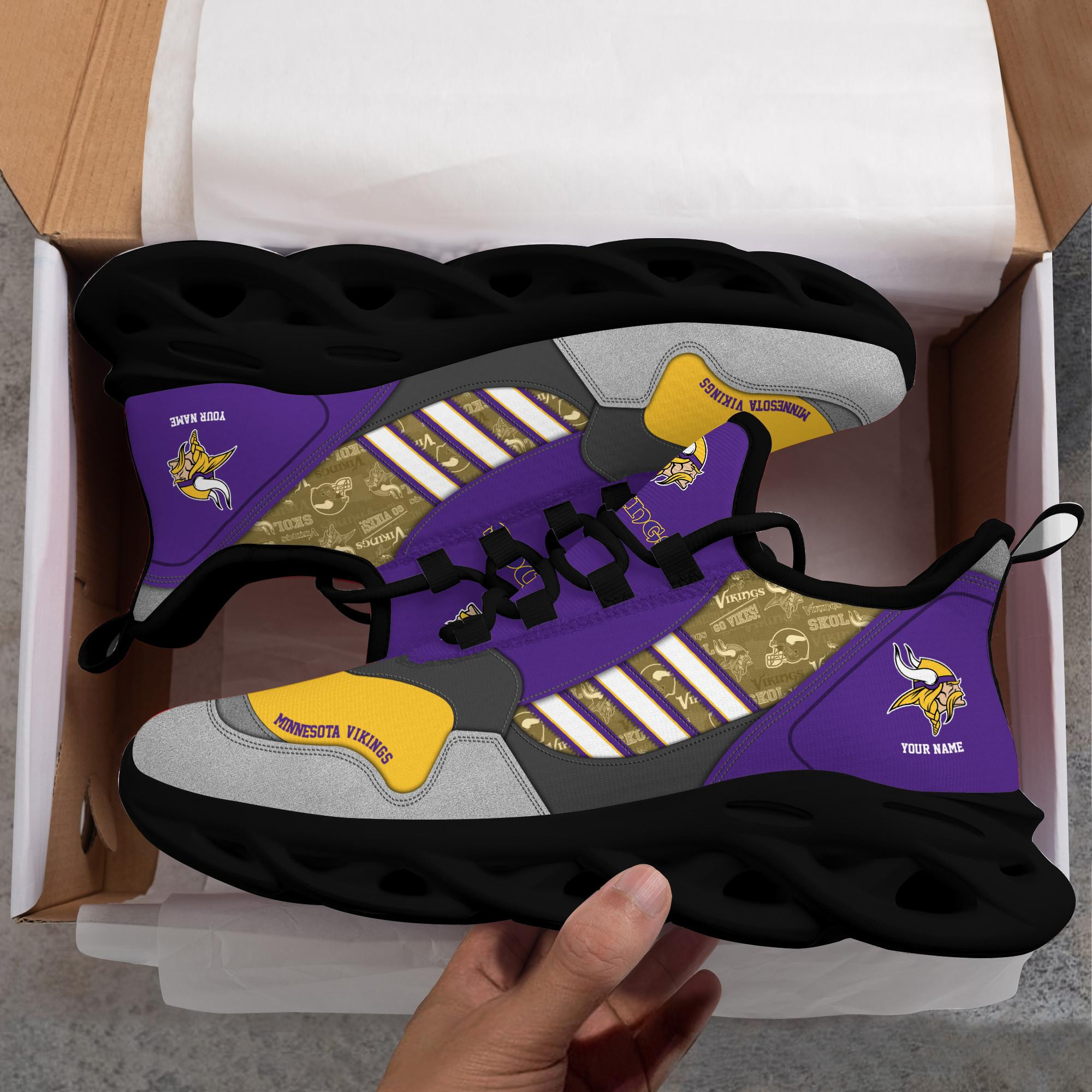 Minnesota Vikings Clunky Max Soul Shoes Personalized MS5519