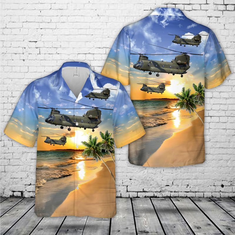 Royal Air Force Chinook Hc2 Hawaiian Shirt