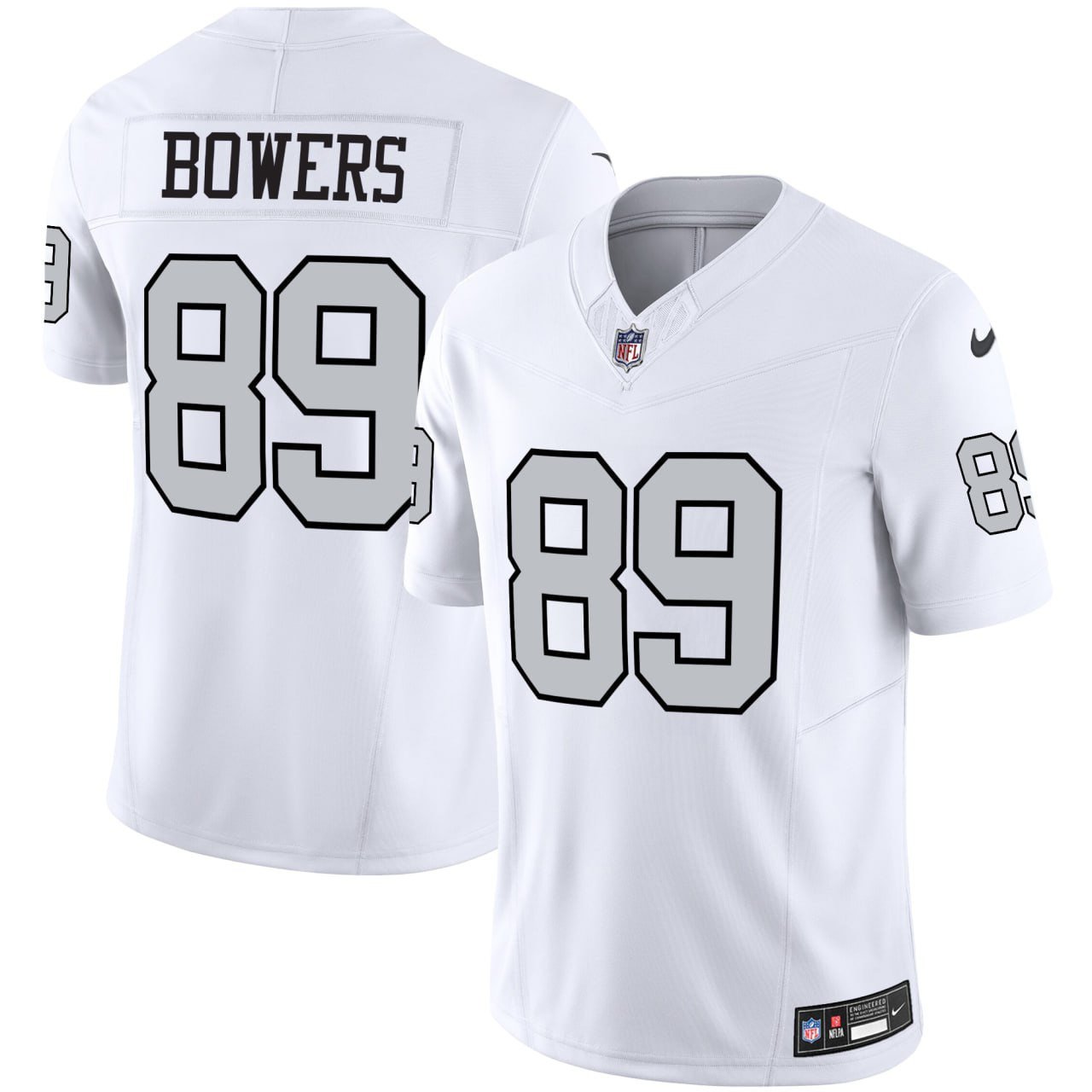 Brock Bowers Las Vegas Raiders White Jersey – All Stitched