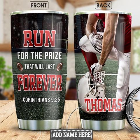 American Football Faith Personalized Stainless Steel Tumbler, Personalized Tumblers, Tumbler Cups, Custom Tumblers Fashion24Hs