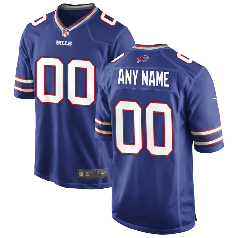 Buffalo Bills Team Custom Jersey Unisex Pro Official – Royal