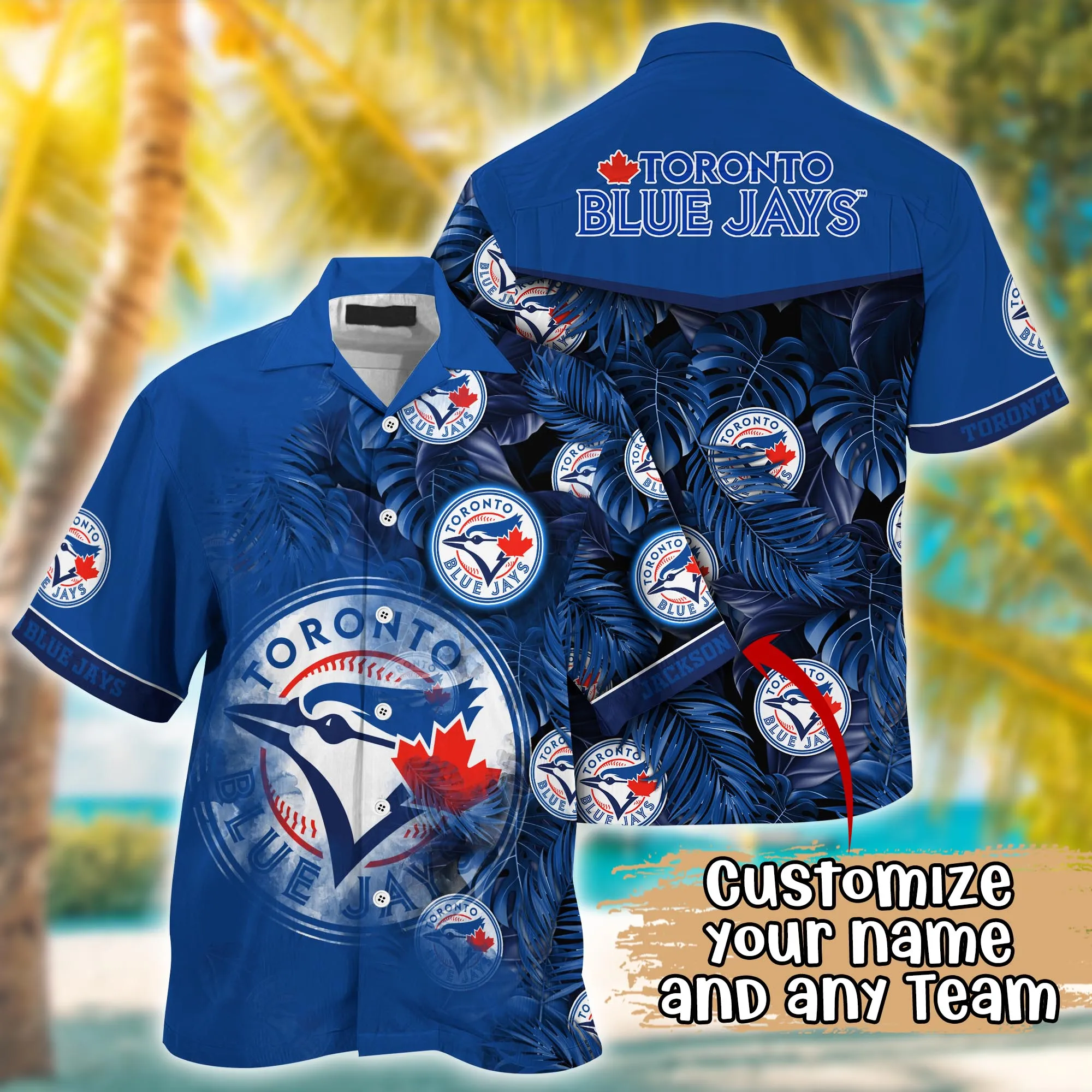 Toronto Blue Jays Mlb Summer Hawaii Shirt And Tshirt Custom Aloha Shirt