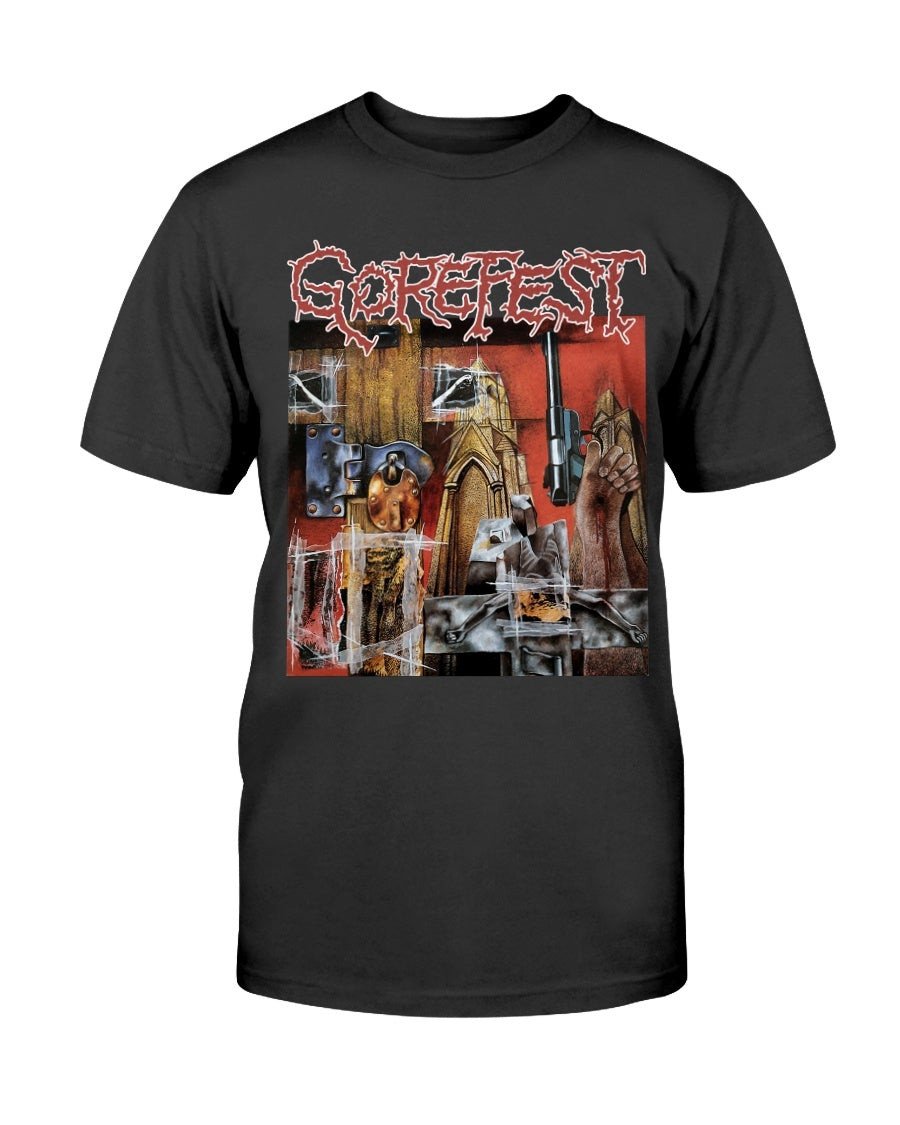 Gorefest 1993 Vintage T Shirt False European Tour  Nuclear Blast Death Metal T Shirt 082521