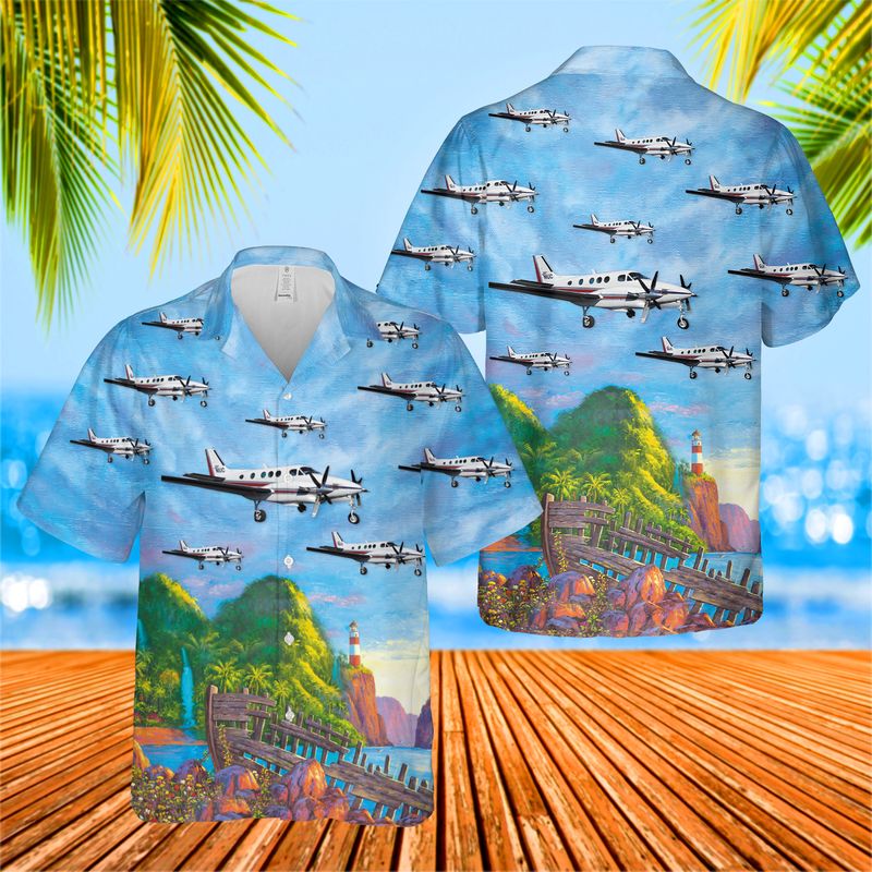 Beech King Air 90 Hawaiian Shirt, Hawaiian Shirt For Men, Dad Husband