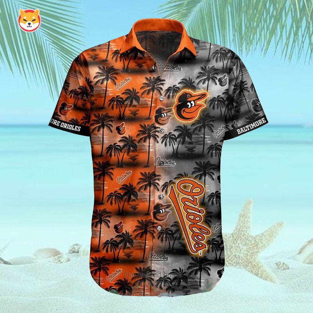 Mlb Baltimore Orioles Inspired Coconut Hawaiian Shirt