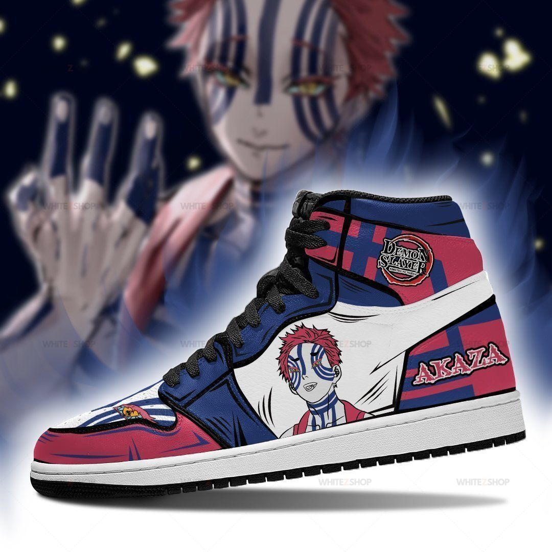 Akaza Shoes Boots Costume Demon Slayer Anime Sneakers Air Jordan Shoes Sport Sneakers Trendy Fashion