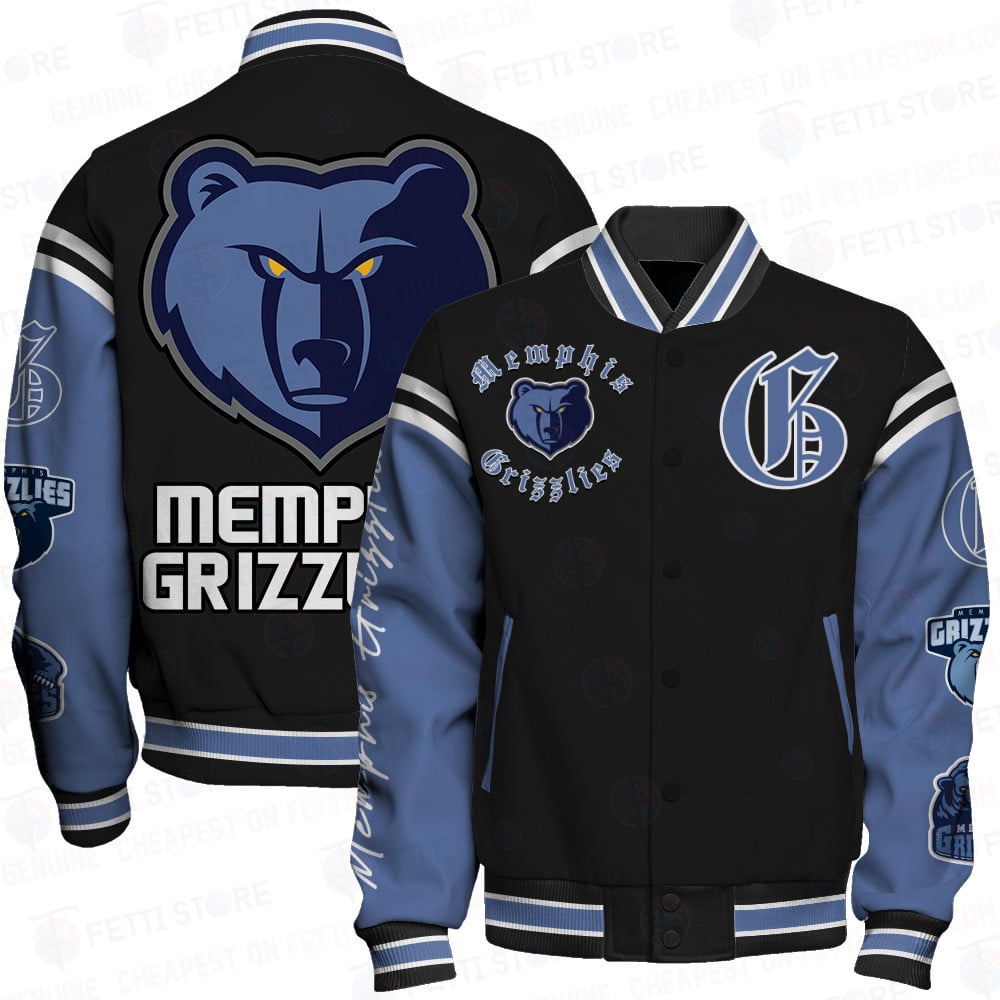 Memphis Grizzlies National Basketball Association AOP Varsity Jacket SFAT Ver 02