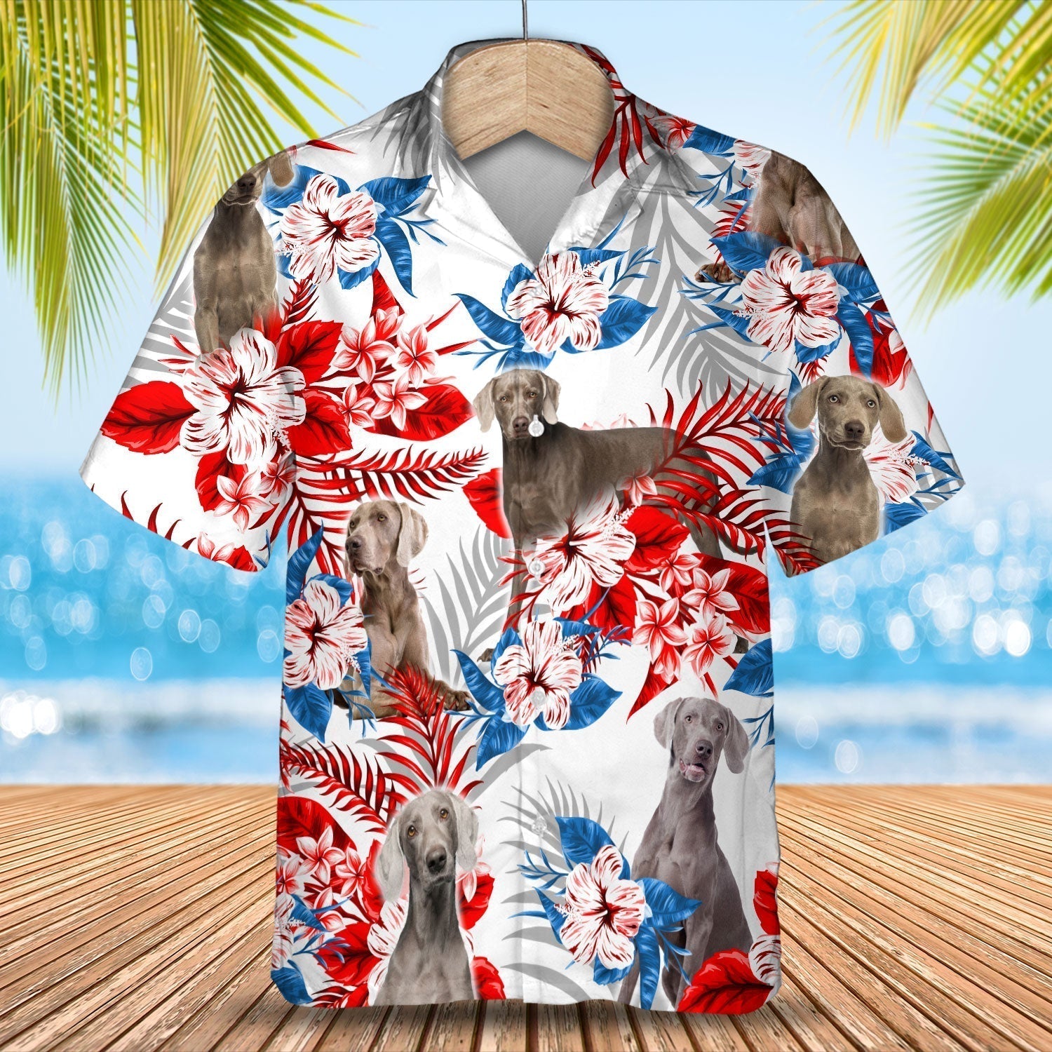 Weimaraner Hawaiian Shirt – Gift For Summer, Summer Aloha Shirt, Hawaiian Shirt For Men And Women